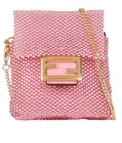 Fendi Baguette AirPods Holder, Glass, Pink, MII, B/DB, 3*